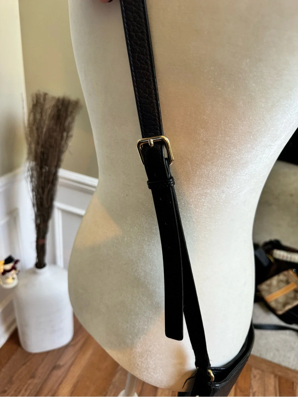 kate spade Black Pebbled Leather Crossbody Organizer